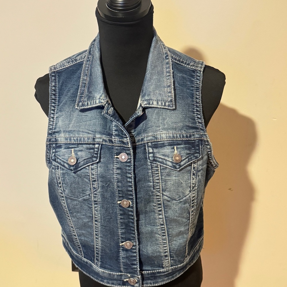 Blue Denim Vest